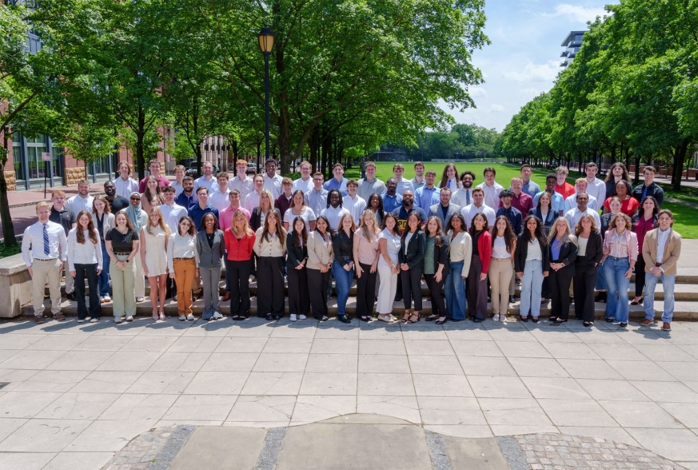 Group photo of the 2025 NiSource interns