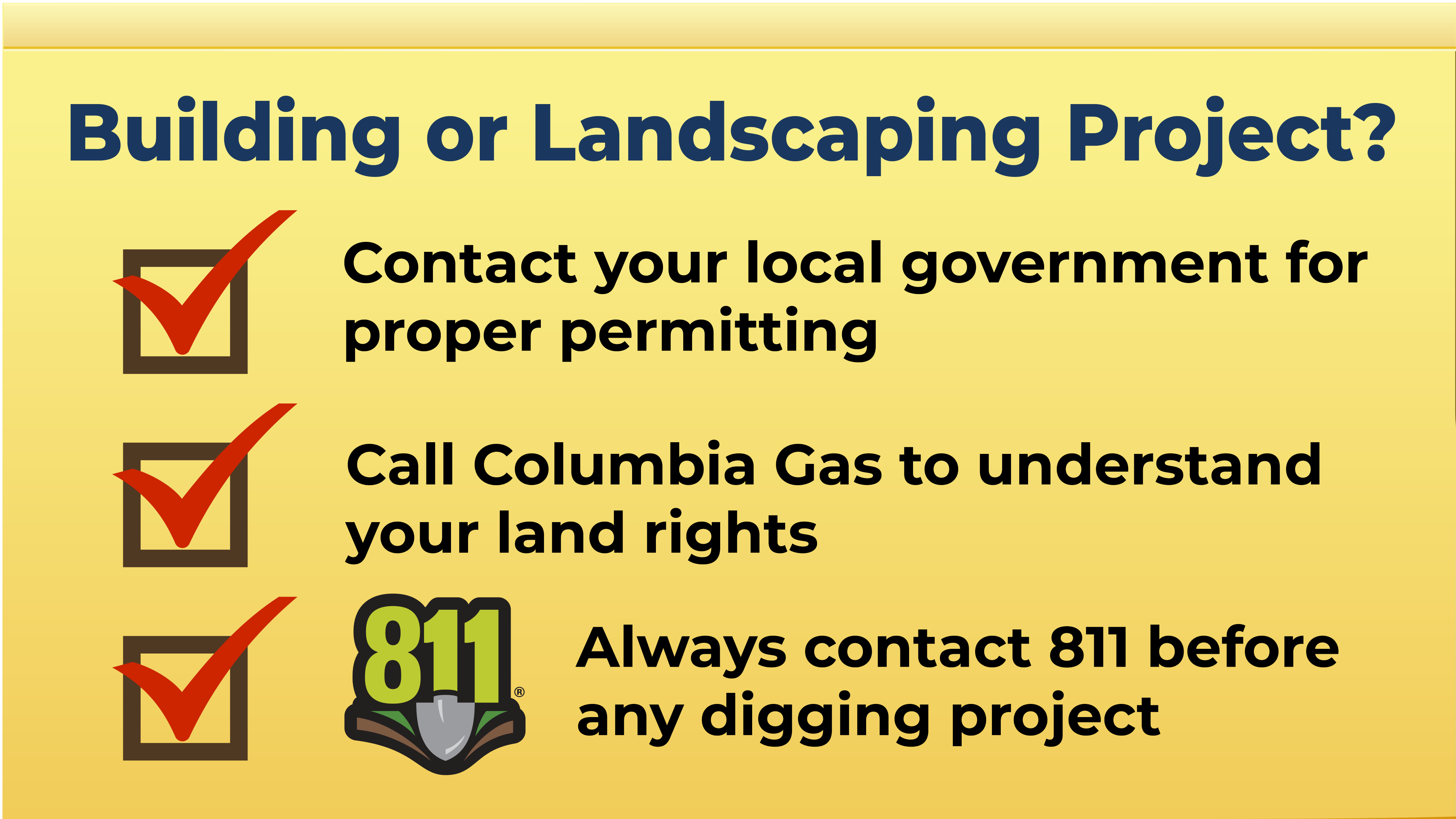 Building or Landscaping Project Checklist