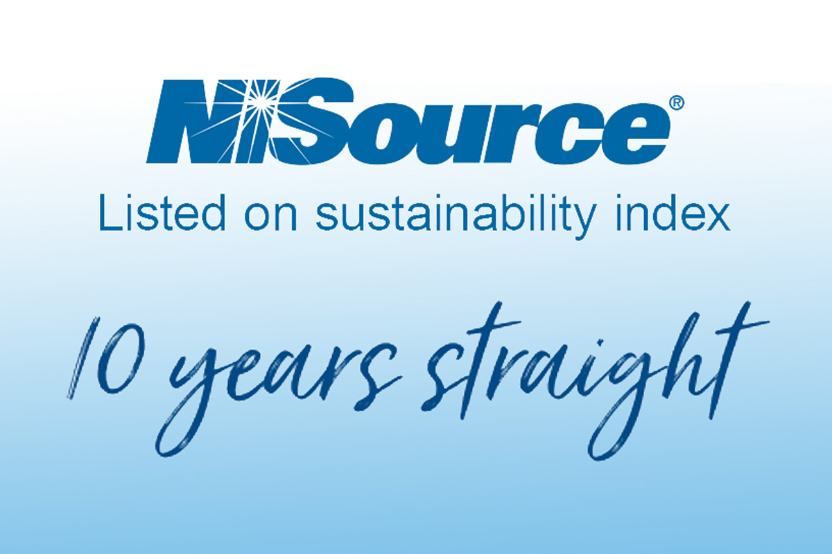 NiSource named to S&P Dow Jones Sustainability Indices for 10th consecutive year
