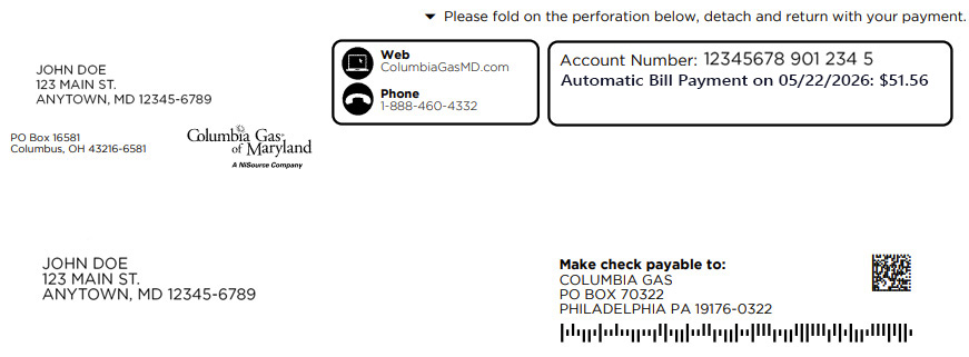Bill check number - details