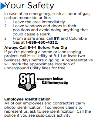 Bill your safety section - main