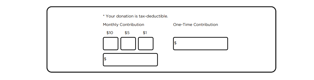 Bill heatshare donation section - detail