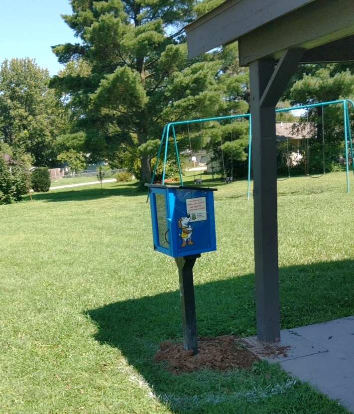 Digger Dog-branded Little Free Libraries throughout Ohio contain Digger Dog storybooks about safety.