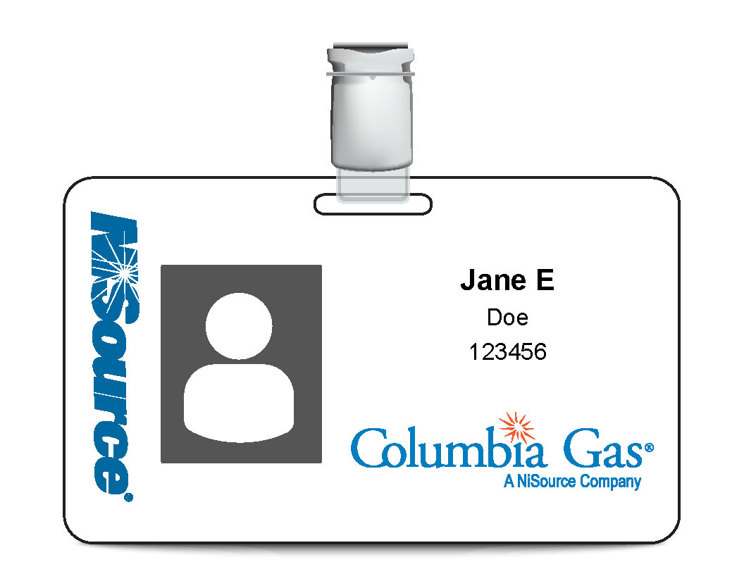 Columbia Gas ID Badge