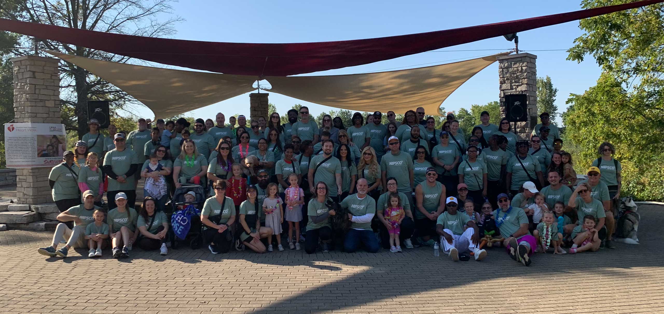 Employees at the American Heart Association Walk