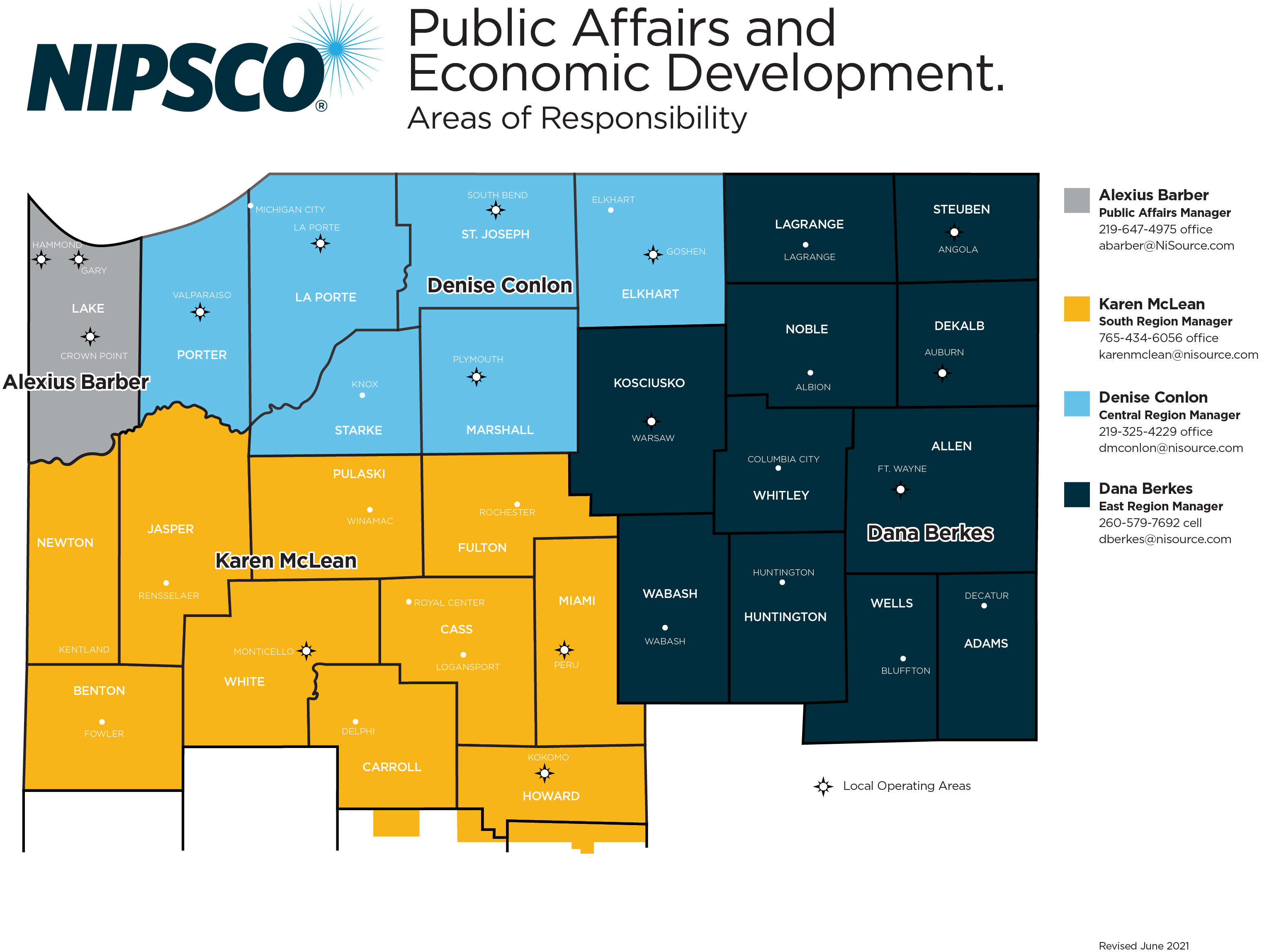 Economic Development NIPSCO Nipsco Pa Map 