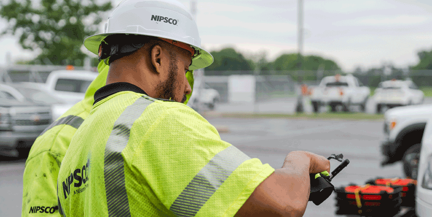 NIPSCO employees working